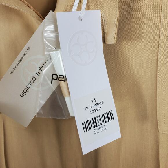 Per Se High Rise Straight-leg Dress Pants in Tan Size 14 - Picture 9 of 11